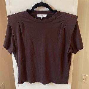 NWOT Frame tee shirt with shoulder pads